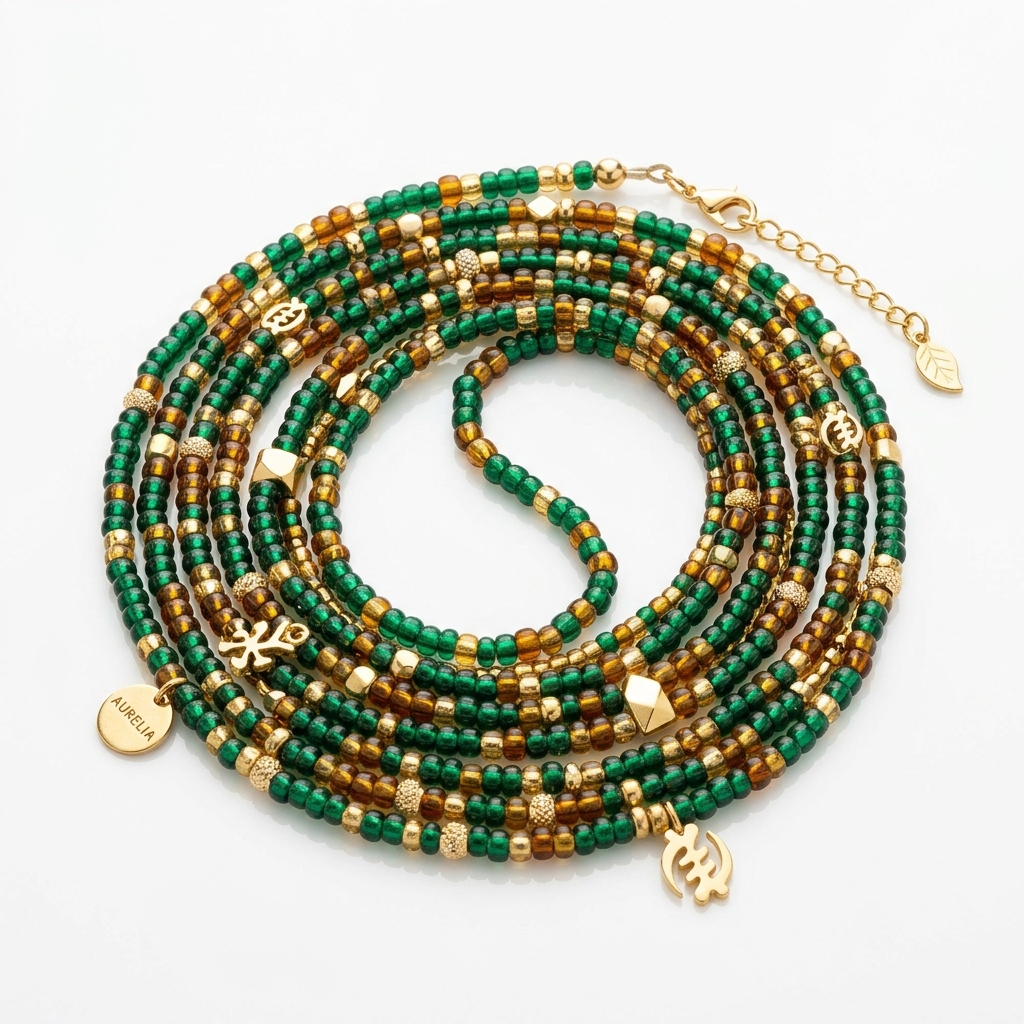1688 Direct: Authentic Krobo African Recycled Glass Beads (Tie-On 48")